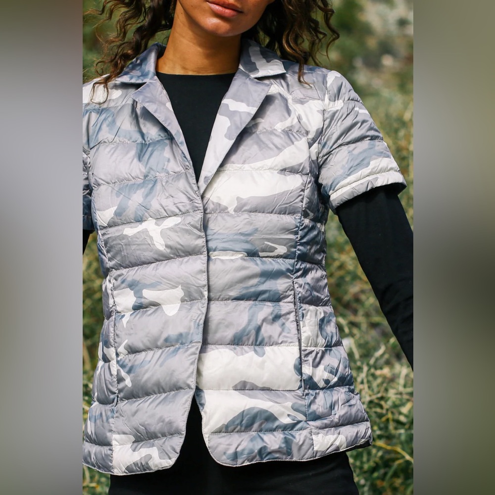 New! MY ANORAK NOTCH COLLAR SHORT SLEEVE JACKET. Size M. Super cute